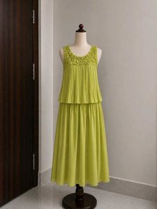 Flowy Pleated Midi Dress