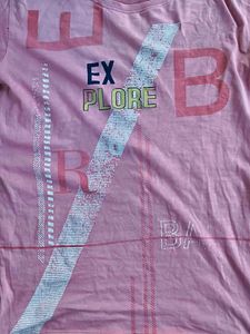 Explore Pink Graphic Tee