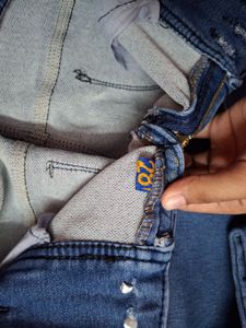 High Waisted Blue Denim Jeans