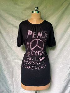 Peace Love Hippies Forever Graphic T-Shirt