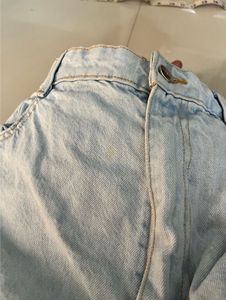 Distressed Light Wash Denim Shorts