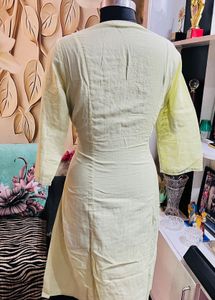 Light Green Embroidered Kurta
