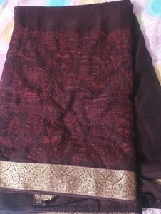 Elegant Embroidered Saree