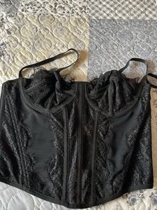 Black Lace Corset Top size Medium