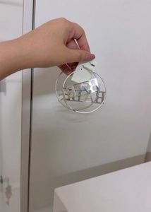 Chunky Hoop Earrings with 'BABE' Inscription