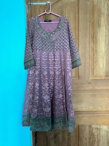 Exclusive Elegant Mauve Embellished Kurta