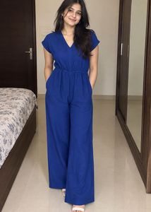 Chic Royal Blue Jumpsuit
