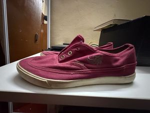 Maroon Canvas Sneakers