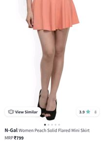 Cute Summer🏝️Aesthetic Mini Peach Skirt 🌷
