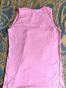 Pink Sleeveless Tank Top