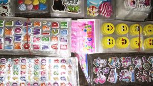 10 packs of Fun stickers