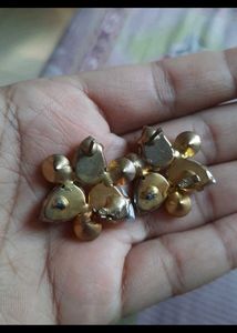 Sparkling Peach &amp; Crystal Stud Earrings