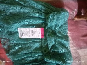 Green Lace Lehenga Skirt