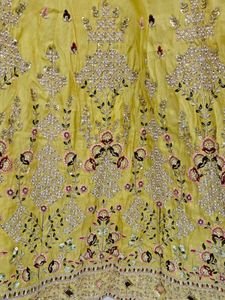 Stunning Yellow Embroidered Lehenga