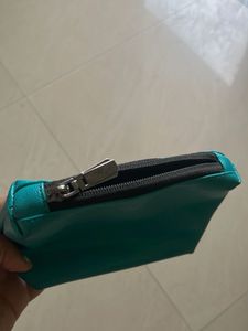 Teal Zipper Pouch