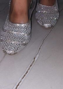 Sparkling Embellished Slingback Heels