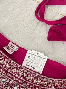 New Pink Rose Colour Full Set Dress