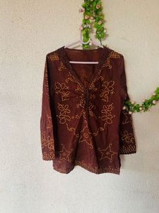 Beautiful Ethnic Brown Kurta