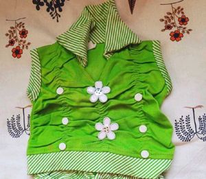 Green Ruffle Shorts Set