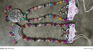 Boho Multicolor Beaded Necklace Set