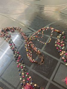 Boho Beaded Tassel Necklace