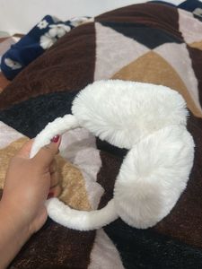 White Plush Earmuffs