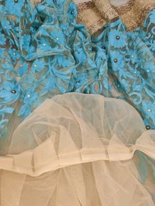 Heavy Work Embroidery And Pearl Wor