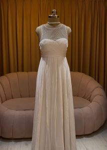Elegant White Embellished Gown