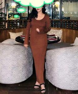 Heavy Rib Maxi Bodycon Dress