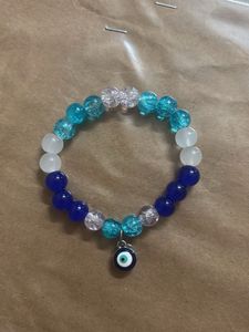 Evil Eye Bracelet 📿🪬( aqua aura )