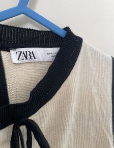 Zara Chic Tiered White Dress