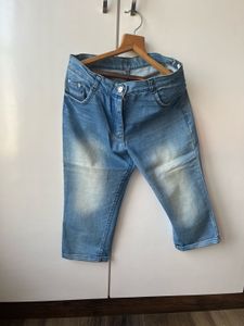 Denim Capri Pants