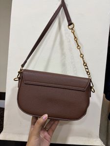 Stylish Brown Textured Shoulder Bag