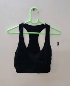 Black Racerback Sports Bra