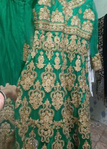 Elegant Green Embroidered Lehenga Choli