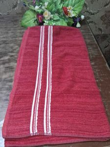 Maroon Striped Towel ♥️