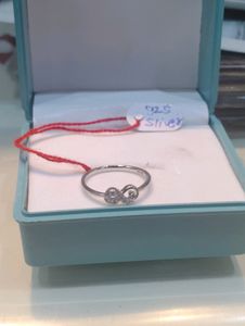 Infinity Diamond  Ring Pure Silver 925