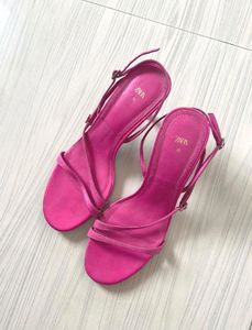 Zara Pink Strappy Heels