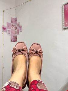 SALE🎀 Pink Bow Bellies Footwear Women