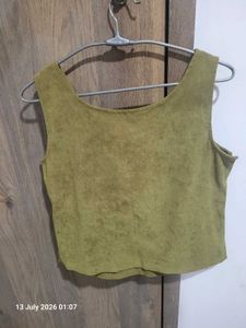 Jessica Howard Petite Olive Green Top