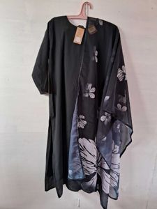 Elegant Black Floral Kurta Set