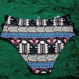Boho Print High-🎁🆕Waisted Bikini Bottoms