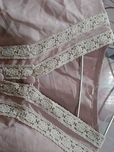Chic Lace Trim V-Neck Top