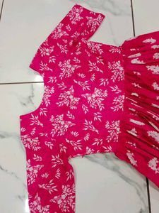 Vibrant Pink &amp; Yellow Floral Lehenga Choli