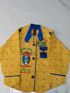 Boys Yellow &amp; Blue Shirt and Pants Set