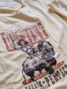 Cream Graphic Print Cropped T-Shirt