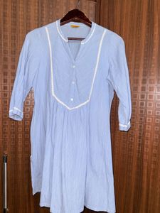 Aurelia Blue Cotton Kurta 🩵