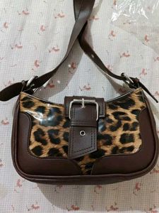 Leopard brown bag