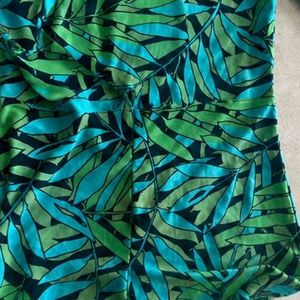 Tropical Leaf Print Swimsuit