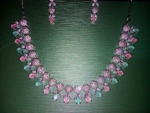 AD NECKLACE WITH EARRINGS